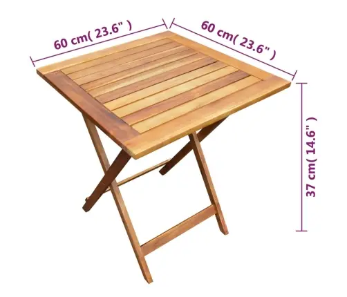 Sulankst. Bistro Baldų Komplektas, 3D., Akac. Masyv.