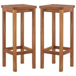 Baro Taburetės, 2Vnt., Akacijos Medienos Masyvas
