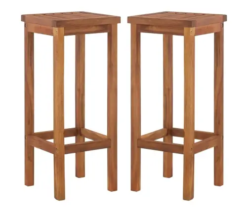 Baro Taburetės, 2Vnt., Akacijos Medienos Masyvas