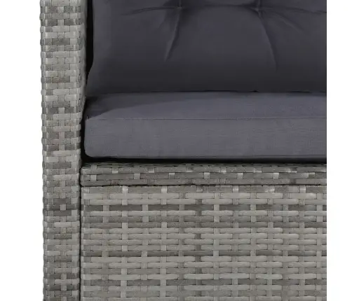 Sodo Poilsio Baldų Komplektas Su Pag., 6D., Pilk. Sp., Polir.