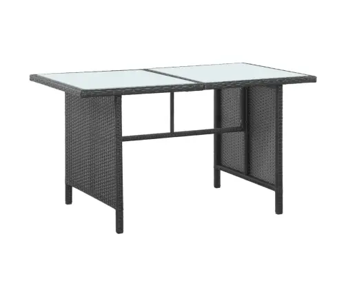 5-Daļīgs Dārza Atpūtas Mēbeļu Komplekts Ar Matračiem, Pe, Melns Vidaxl