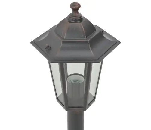 Dārza Lampas, 6 Gab., Bronzas Krāsa, 110 Cm, Alumīnijs, E27 Vidaxl