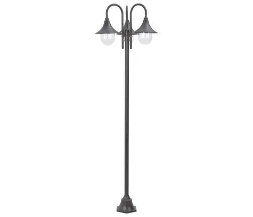 Aialatern, E27 220 cm Alumiinium, Kolme Laternaga, Pronks