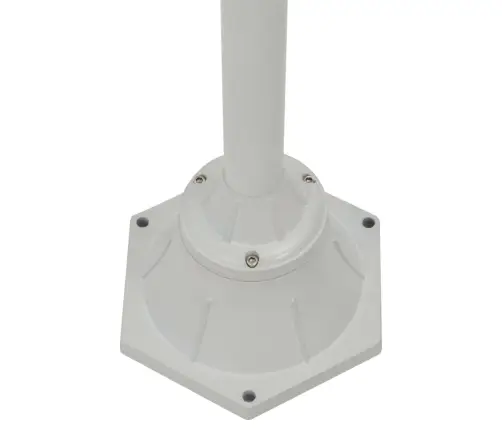 Sodo Šviestuvas, E27, 220cm Aliuminis, 2 Žibintai, Baltas