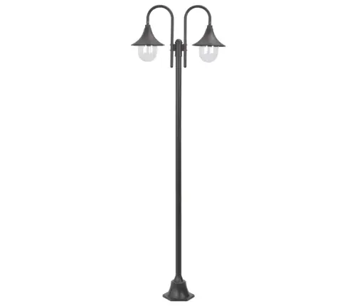 Aialatern, E27 220 cm Alumiinium, Kahe Laternaga, Pronks