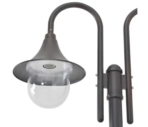 Aialatern, E27 220 cm Alumiinium, Kahe Laternaga, Pronks