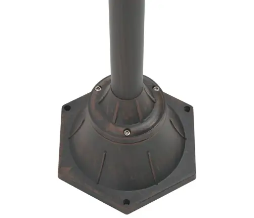 Aialatern, E27 220 cm Alumiinium, Kahe Laternaga, Pronks