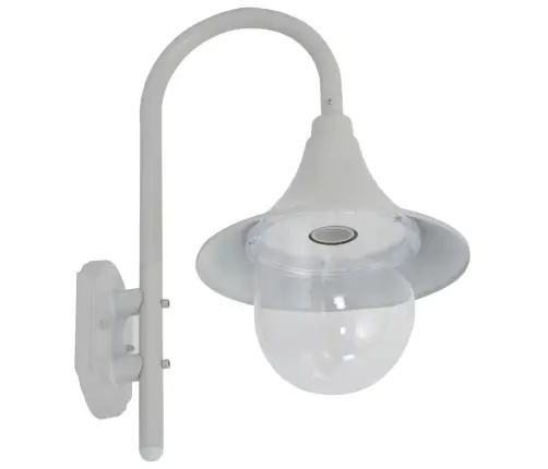 Dārza Sienas Lampa, E27, 42 Cm, Alumīnijs, Balta Vidaxl