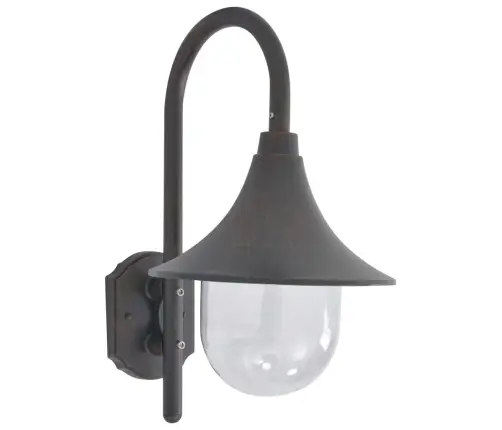 Dārza Sienas Lampa, E27, 42 Cm, Alumīnijs, Bronzas Krāsā Vidaxl