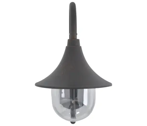 Dārza Sienas Lampa, E27, 42 Cm, Alumīnijs, Bronzas Krāsā Vidaxl