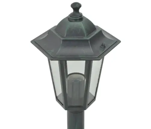 Dārza Lampas, 6 Gab., Tumši Zaļas, 110 Cm, Alumīnijs Vidaxl