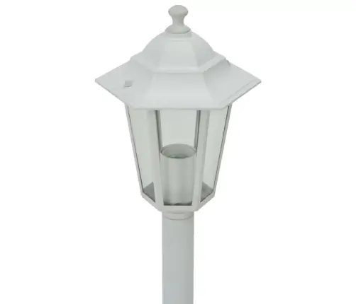 Dārza Lampas, 6 Gab., Baltas, 110 Cm, Alumīnijs, E27 Vidaxl