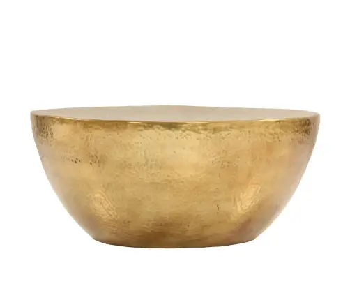 Kafijas Galdiņš, Kalts Alumīnijs, Misiņa Krāsa, 70X30 Cm Vidaxl