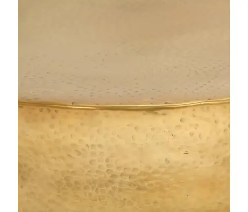 Kafijas Galdiņš, Kalts Alumīnijs, Misiņa Krāsa, 70X30 Cm Vidaxl