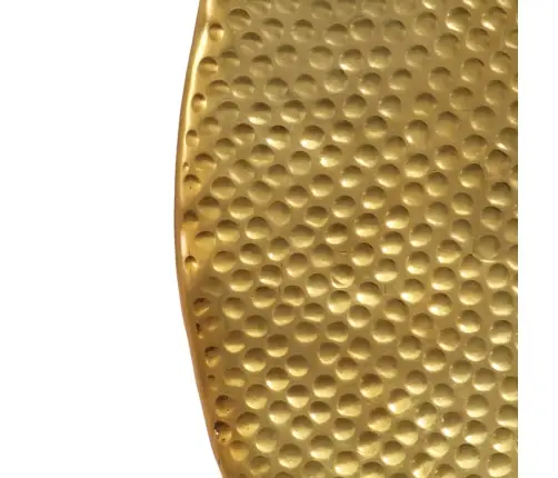 Kafijas Galdiņš, Kalts Alumīnijs, Misiņa Krāsa, 70X30 Cm Vidaxl