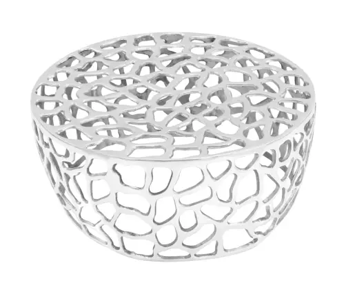 Kafijas Galdiņš, Sakausēts Alumīnijs, 70X30 Cm, Sudraba Krāsa Vidaxl