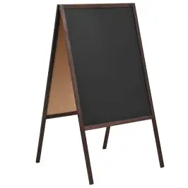 Tāfele, Divpusēja, Brīvi Stāvoša, 60X80 Cm, Ciedru Koks Vidaxl