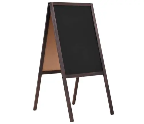 Tāfele, Divpusēja, Brīvi Stāvoša, 40X60 Cm, Ciedru Koks Vidaxl