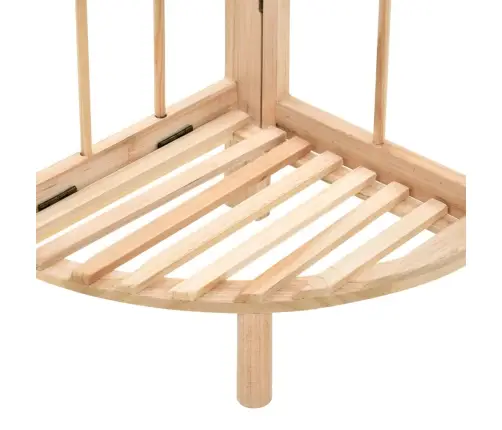 Kampinė Lentyna, Kedro Mediena, 27X27X110Cm