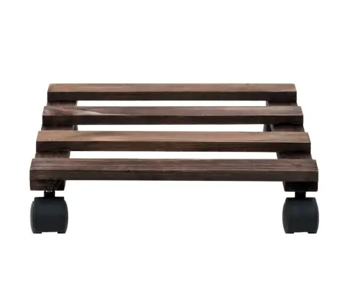 Augu Paliktņi Ar Riteņiem, 4 Gab., 25X25 Cm, Ciedru Koks Vidaxl