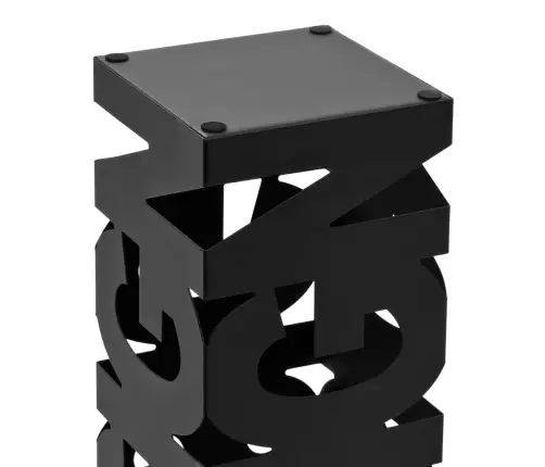 Lietussargu Turētājs, Melns Tērauds  Vidaxl