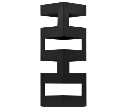 Lietussargu Turētājs, Melns Tērauds  Vidaxl