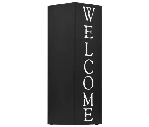 Lietussargu Statīvs Welcome, Melns Tērauds  Vidaxl