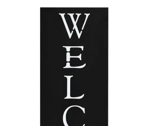 Lietussargu Statīvs Welcome, Melns Tērauds  Vidaxl