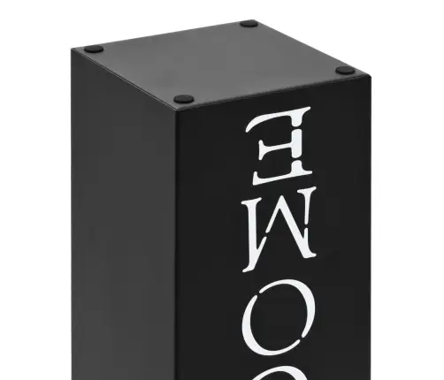 Lietussargu Statīvs Welcome, Melns Tērauds  Vidaxl