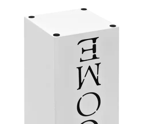 Lietussargu Statīvs Welcome, Balts Tērauds  Vidaxl