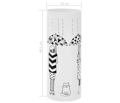 Vihmavarjuhoidja, Naised, Terasest, Valge