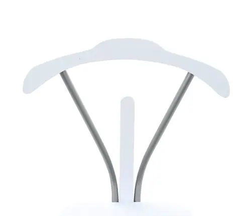 Uzvalka Pakaramais, 45X35X107 Cm, Balts Vidaxl