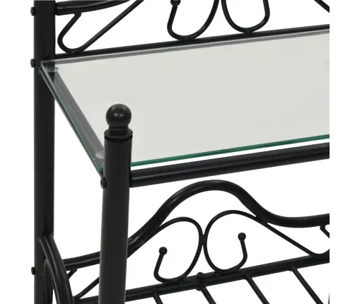 Nakt. Stal., 2Vnt., Plien. Ir Grūd. Stikl., 45X30,5X60cm Juodi Nakt. Stal., 2Vnt., Plien. Ir Grūd. Stikl., 45X30,5X60cm Juodi