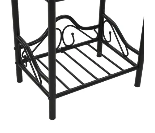 Nakt. Stal., 2Vnt., Plien. Ir Grūd. Stikl., 45X30,5X60cm Juodi Nakt. Stal., 2Vnt., Plien. Ir Grūd. Stikl., 45X30,5X60cm Juodi