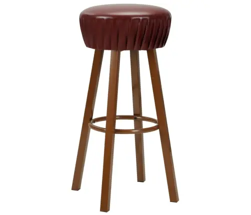 Bāra Krēsli, 2 Gab., Brūna Mākslīgā Āda  Vidaxl