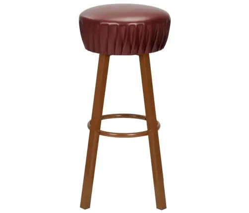 Bāra Krēsli, 2 Gab., Brūna Mākslīgā Āda  Vidaxl