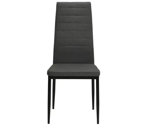 Valgomojo Kėdės, 4Vnt., Tamsiai Pilkos, Audinys Valgomojo Kėdės, 4Vnt., Tamsiai Pilkos, Audinys