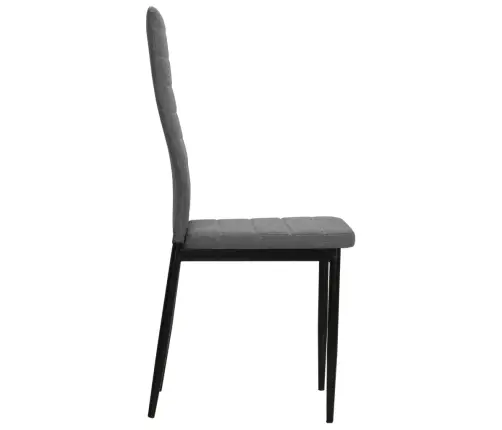 Valgomojo Kėdės, 4Vnt., Šviesiai Pilkos, Audinys