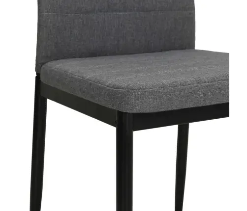 Valgomojo Kėdės, 4Vnt., Šviesiai Pilkos, Audinys