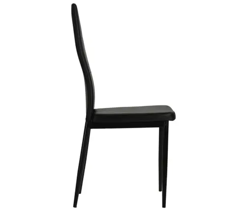 Söögitoolid 2 Tk, Must, Kunstnahk