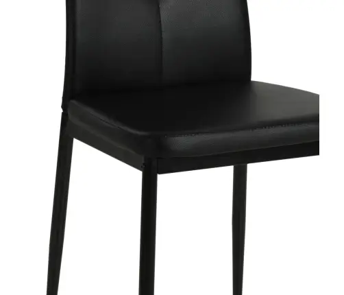 Söögitoolid 2 Tk, Must, Kunstnahk