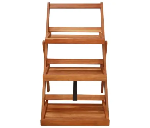 3 Riiuliga Taimealus 50 X 63 X 80 cm Akaatsiapuit