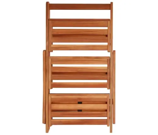 3 Riiuliga Taimealus 50 X 63 X 80 cm Akaatsiapuit