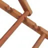 Saliekams Pludmales Krēsls, Zils Audums, Koka Rāmis Vidaxl