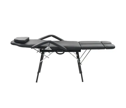 Kilnojama Kosmetologinė Kėdė, Dirbtinė Oda, 185X78X76cm Juoda