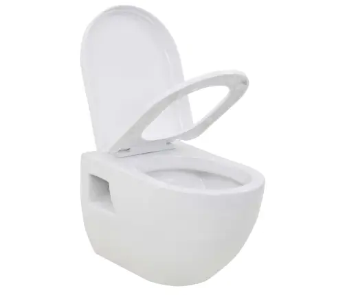 Pakabinamas Tualetas, Keramika, Baltas