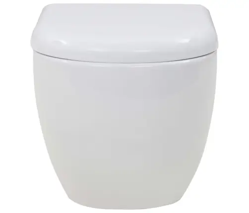 Pakabinamas Tualetas, Keramika, Baltas