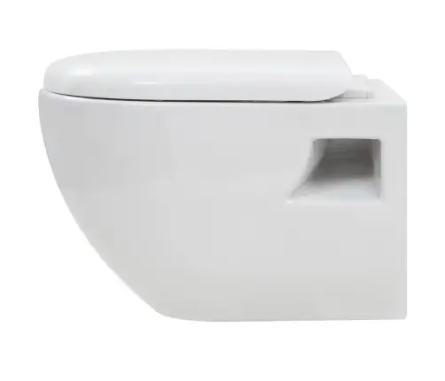 Pakabinamas Tualetas, Keramika, Baltas