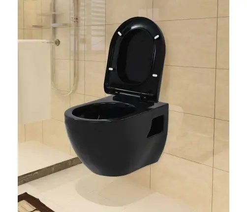 Pakabinamas Keramikinis Klozetas, Juodas