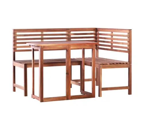 2-Daļīgs Bistro Mēbeļu Komplekts, Akācijas Masīvkoks Vidaxl